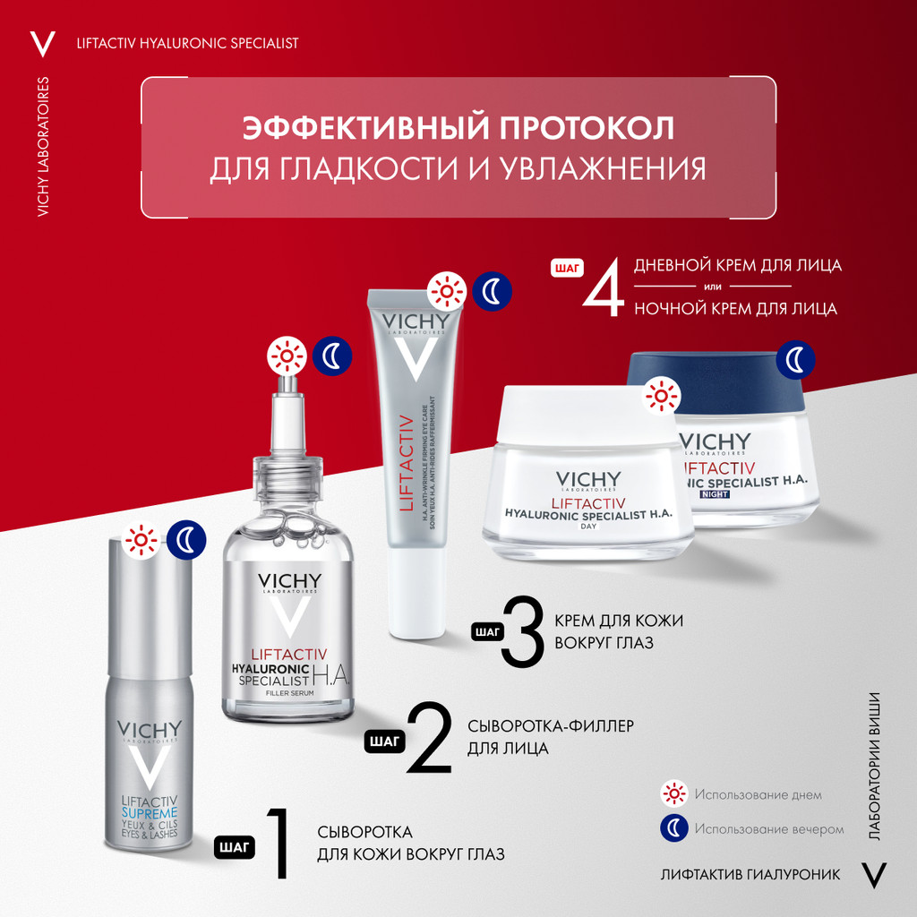 Vichy ЛифтАктив Гиалуроник/Супрем Гиалуроновая Сыворотка-филлер 30 мл