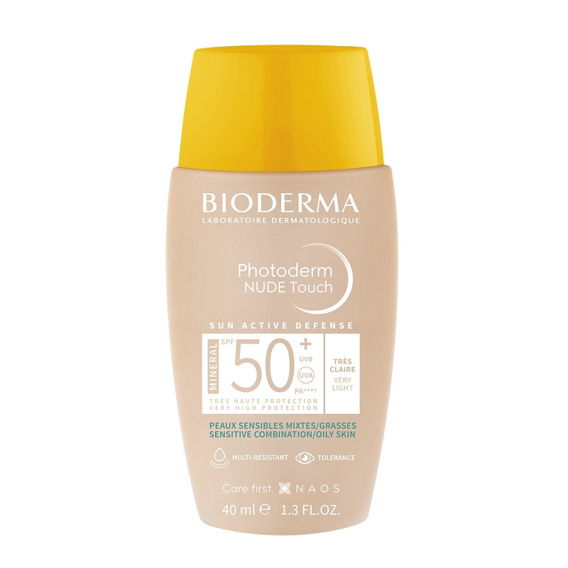 Bioderma Photoderm Флюид солнцезащитный SPF 50+ для жирной кожи Очень светлый тон 40 мл