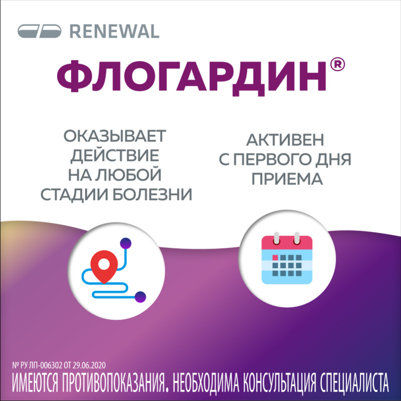 Флогардин 60 мг таблетки 10 шт