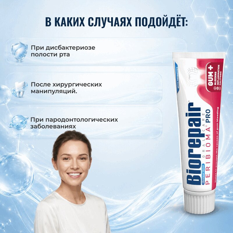 BioRepair Перибиома Паста зубная туба 75 мл 1 шт
