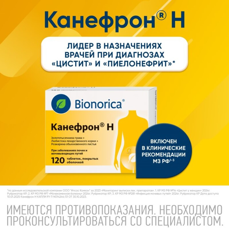 Канефрон Н таблетки 120 шт