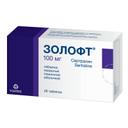Золофт 100 мг таблетки 28 шт