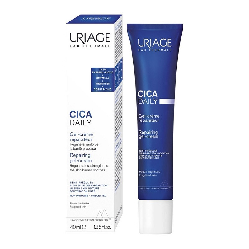 Uriage Cica Daily Гель-крем для лица увлажняющий защитный 40 мл