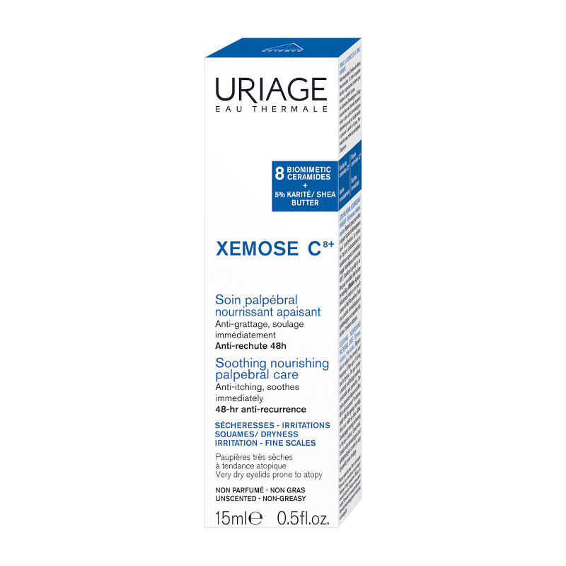 Uriage Xémose С8+ Уход для контура глаз питательный успокаивающий с церамидами 15 мл
