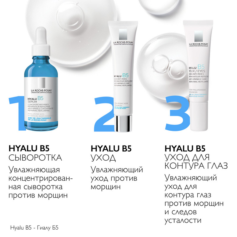 La Roche-Posay Hyalu B5 Сыворотка для лица против морщин увлажняющая 50 мл