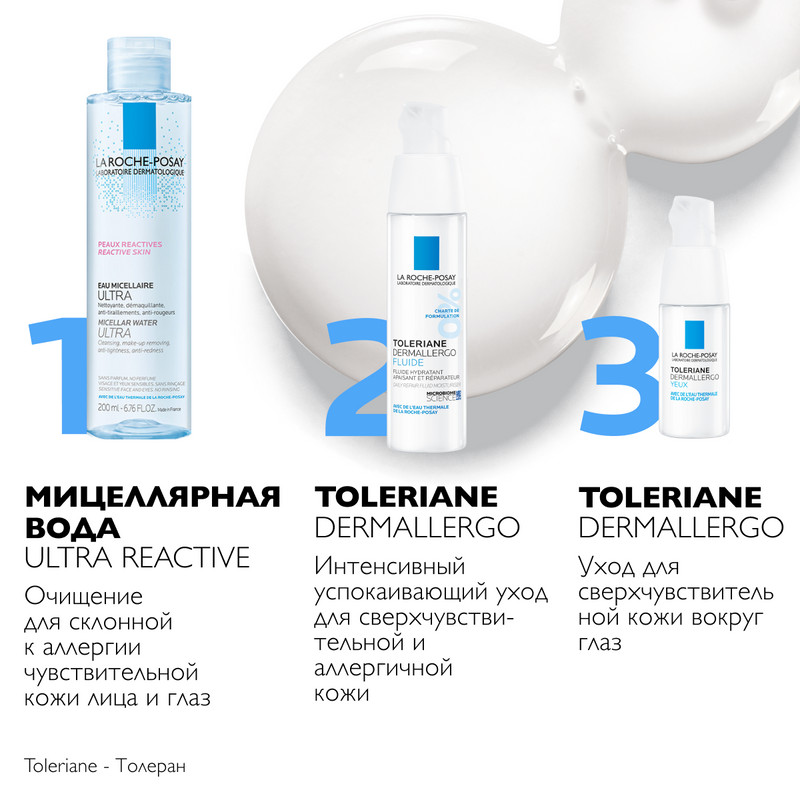 La Roche-Posay Toleriane Dermallergo Уход успокаивающий для чувствительной кожи вокруг глаз 20 мл