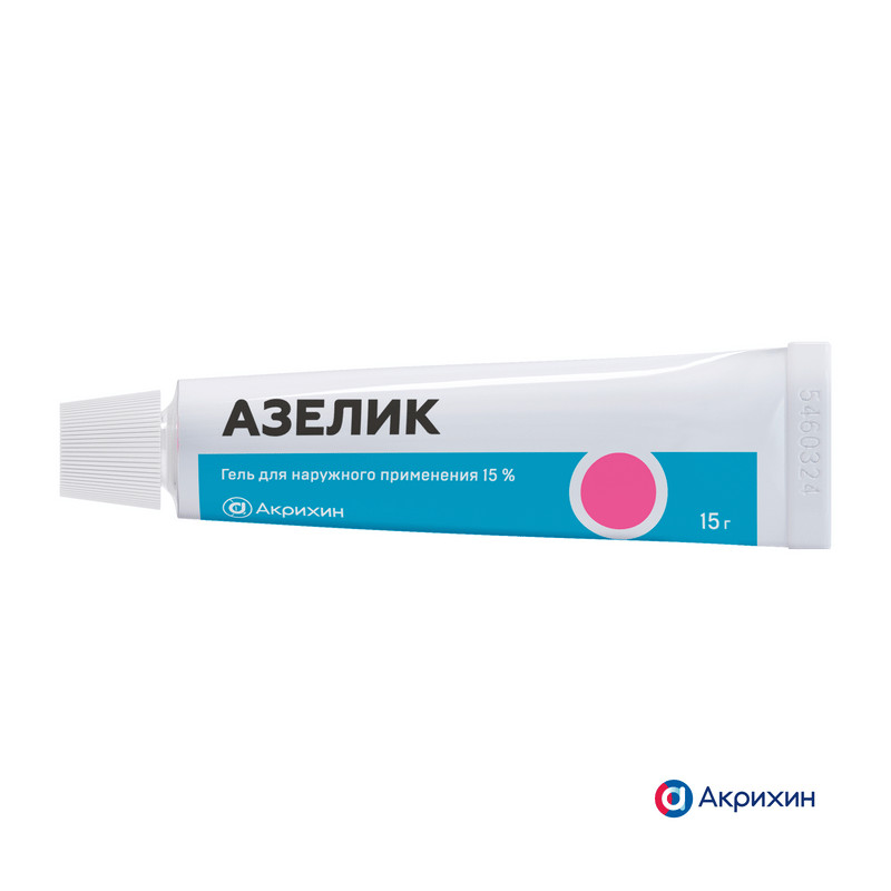 Азелик 15% гель для наружного применения 15 г