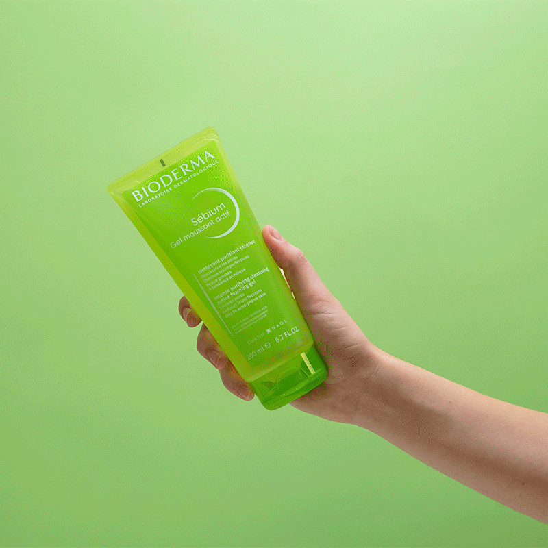 Bioderma Sebium Гель Актив для умывания для жирной кожи склонной к акне 200 мл