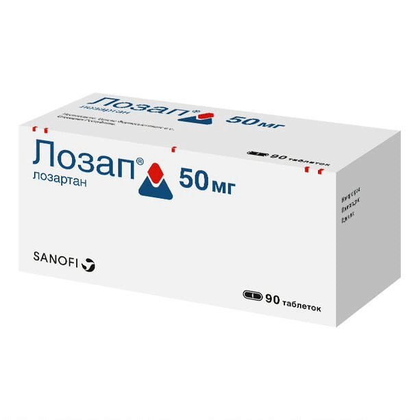 Лозап 50 мг таблетки 90 шт