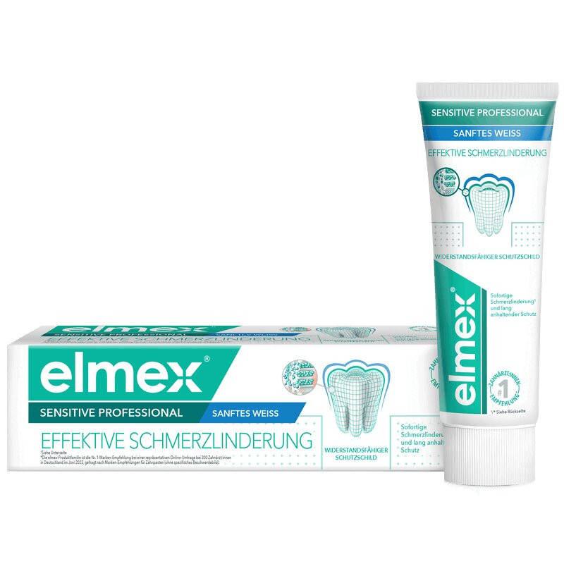 Elmex Sensitive Professional Бережное отбеливание Зубная паста с фторидом 75 мл
