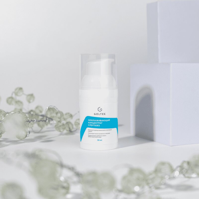 Geltek 5 Peptides Концентрат для лица омолаживающий 30 мл