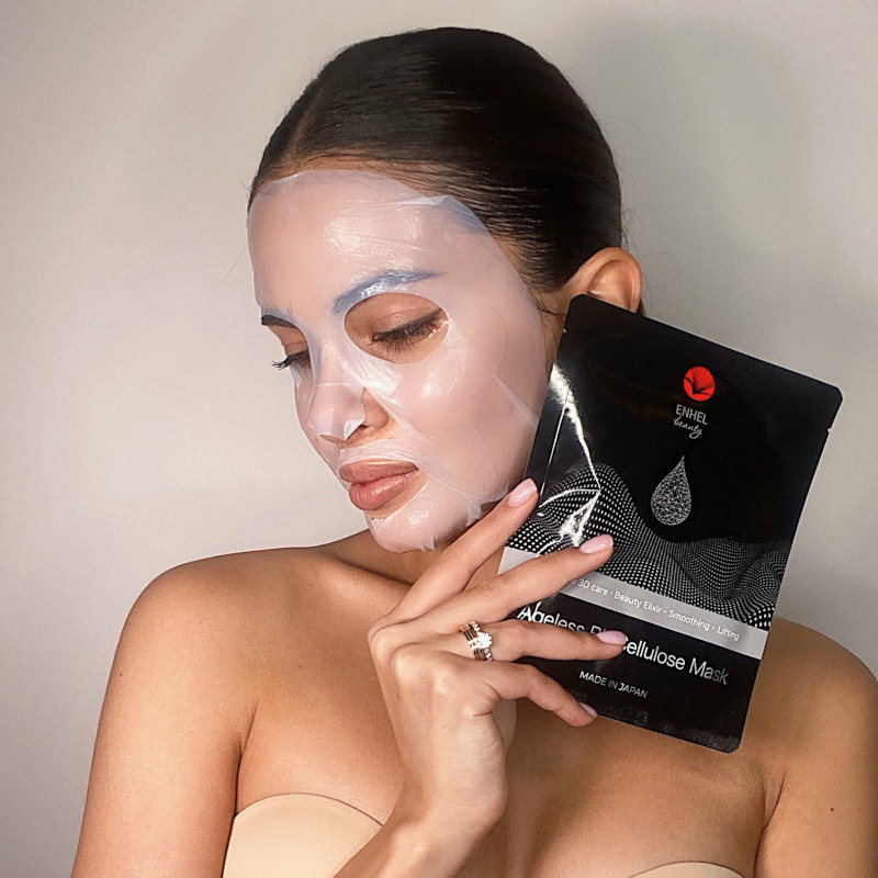 Enhel Beauty Маска для лица омолаживающая биоцеллюлозная