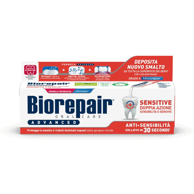 BioRepair Сенситив Дабл Экшн Паста зубная против гиперчувствительности 75 мл