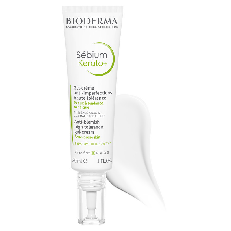Bioderma Sebium Kerato+ Крем-гель отшелушивающий с кислотами для устранения несовершенств кожи 30 мл