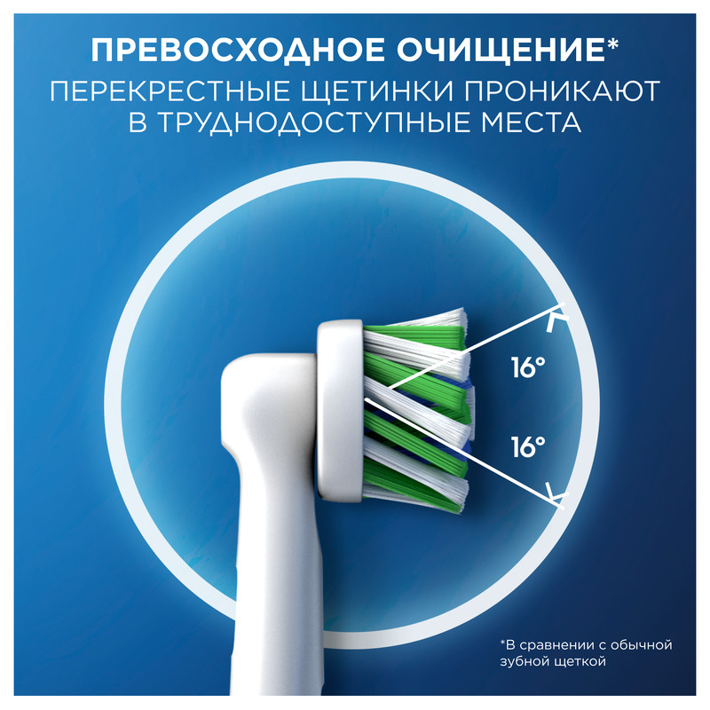 Oral-B Pro Cross Action CleanMaximiser Насадка для электрической зубной щетки 6 шт