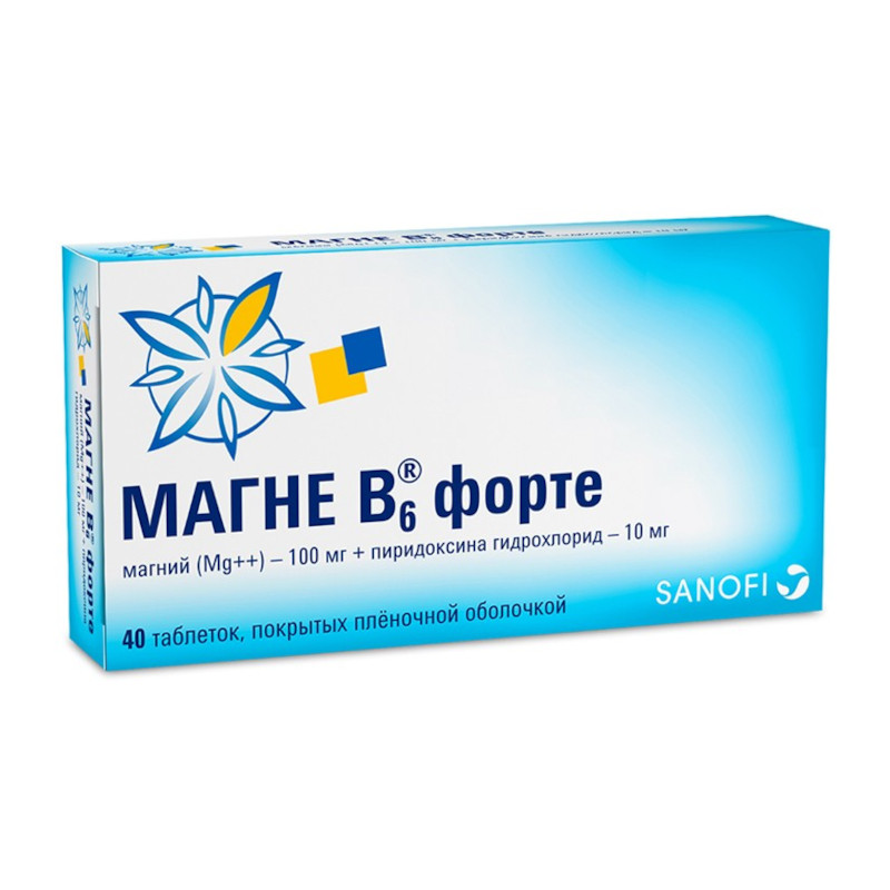 Магне В6 Форте таблетки 40 шт