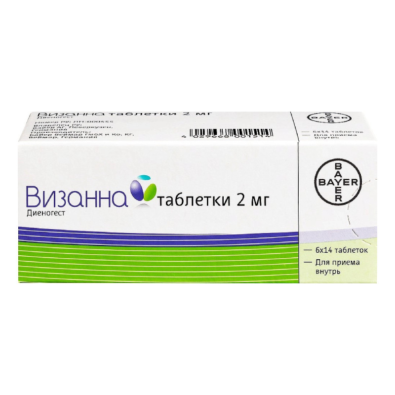 Визанна 2 мг таблетки 84 шт