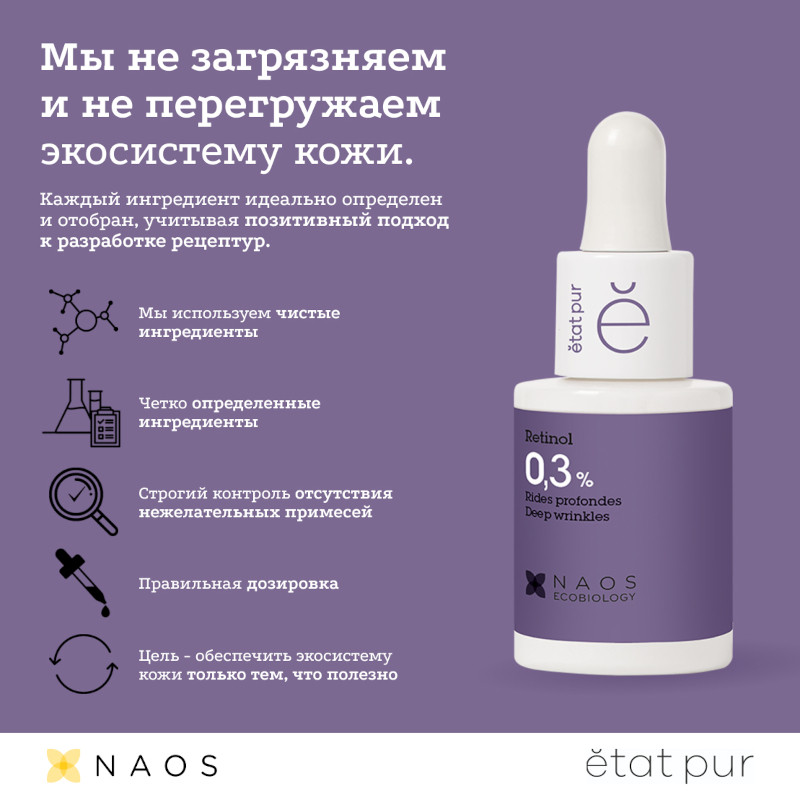 Etat Pur Сыворотка с ретинолом 0,3% от глубоких морщин 15 мл