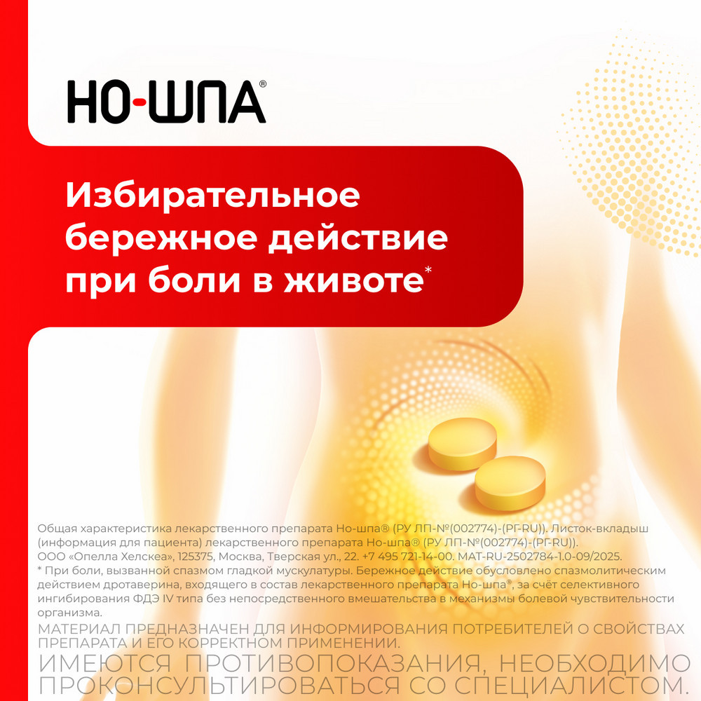Но-шпа 40 мг таблетки 48 шт