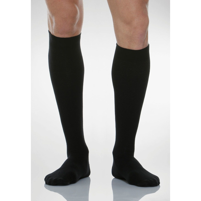 Relaxsan Гольфы компрессионные с хлопком мужские Cotton Socks 1 класс компресии 140 den размер 4 Черные