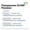 Панкреатин Реневал 20000 ЕД таблетки 60 шт