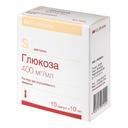 Глюкоза 400 мг/мл раствор для инъекций 10 мл 10 шт