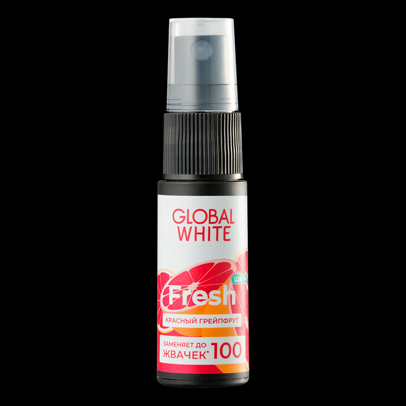 Global White Fresh Спрей для полости рта освежающий Грейпфрут 15 мл
