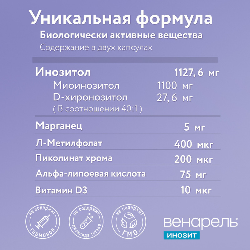 Венарель Инозит капсулы 60 шт