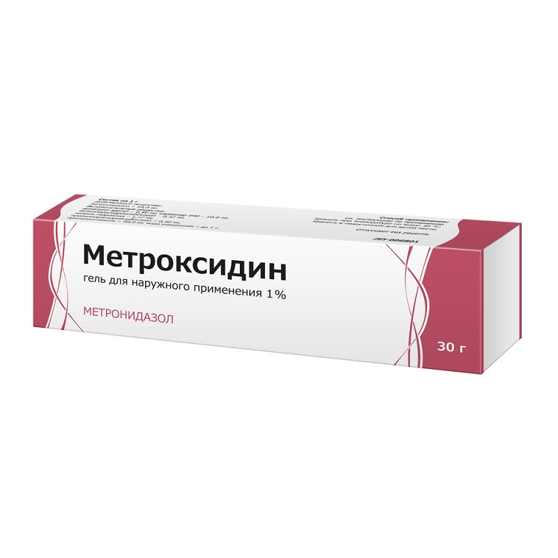 Метроксидин 1% гель для наружного применения 30 г