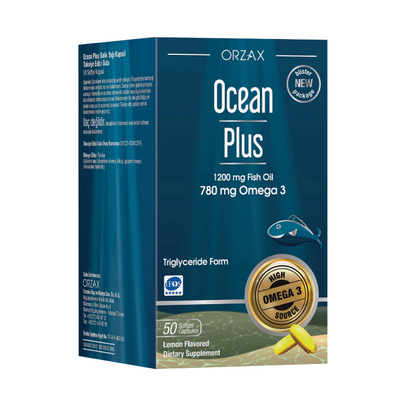 Orzax Ocean Плюс Омега-3 капсулы 50 шт