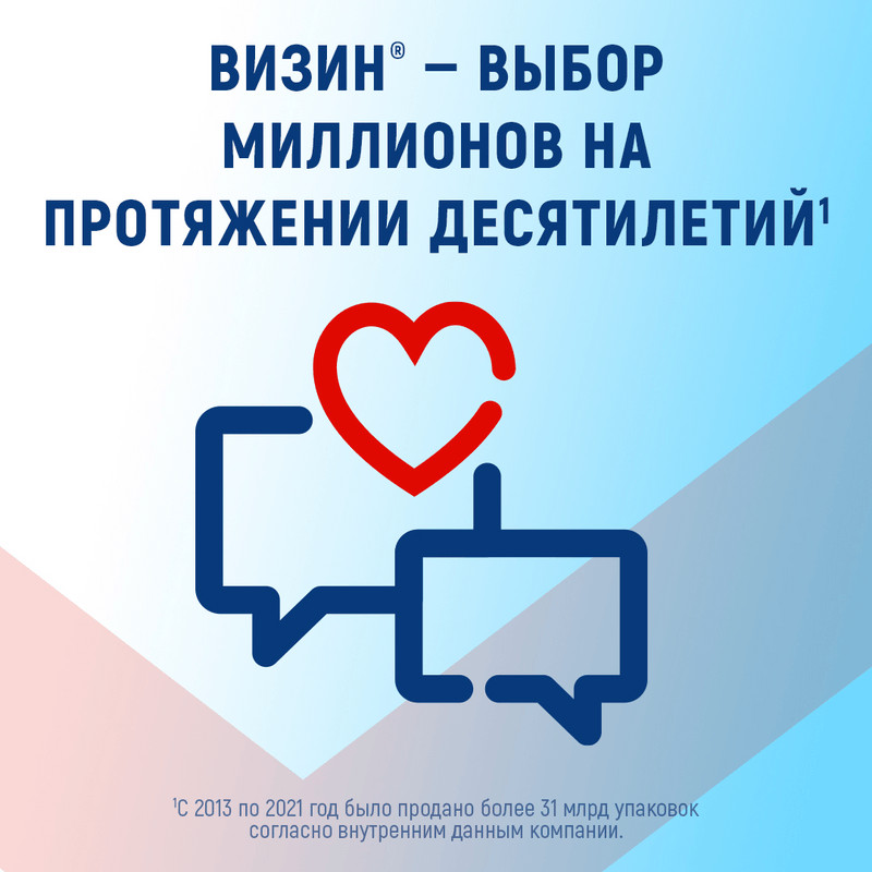 Визин Комфорт 0,05% капли глазные 15 мл