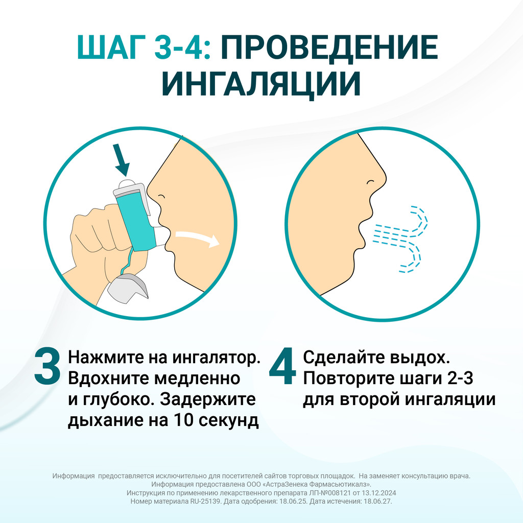 Айрсупра 80 мкг/доза+90 мкг/доза аэрозоль для ингаляций 120 доз