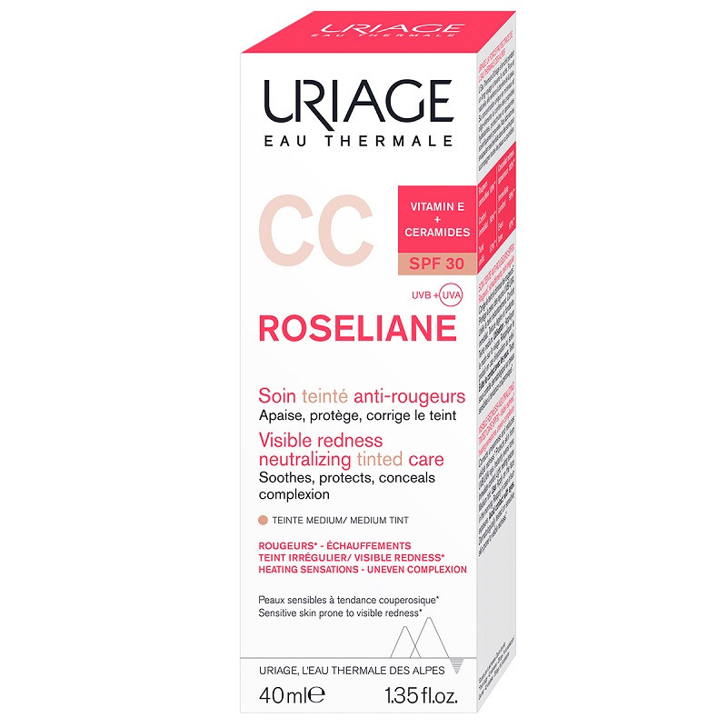 Uriage Roséliane СС-Крем с тональным эффектом SPF 30 40 мл