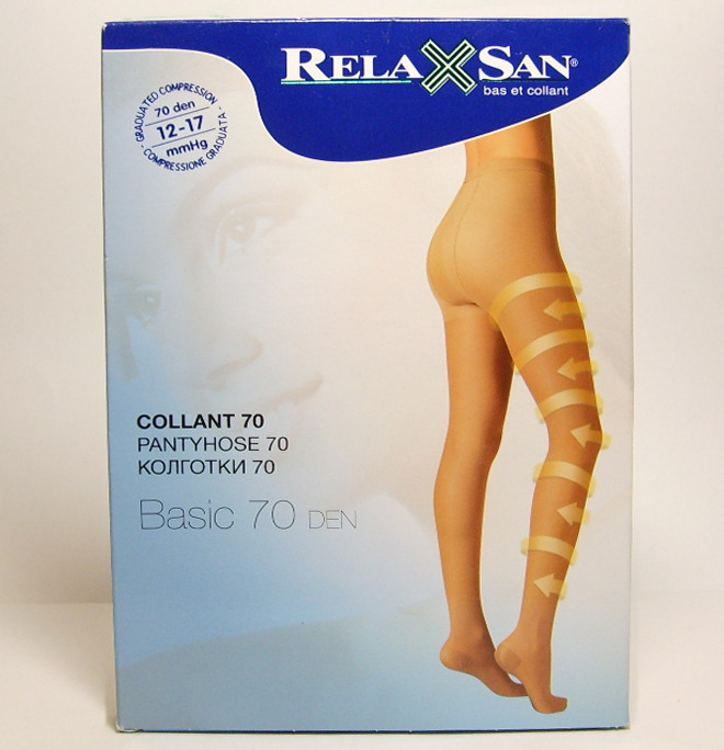 Relaxsan Basic Колготки компрессионные Collant профилактические 70 den размер 3 Телесные