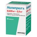 Нолипрел А 0,625 мг+2,5 мг таблетки 30 шт