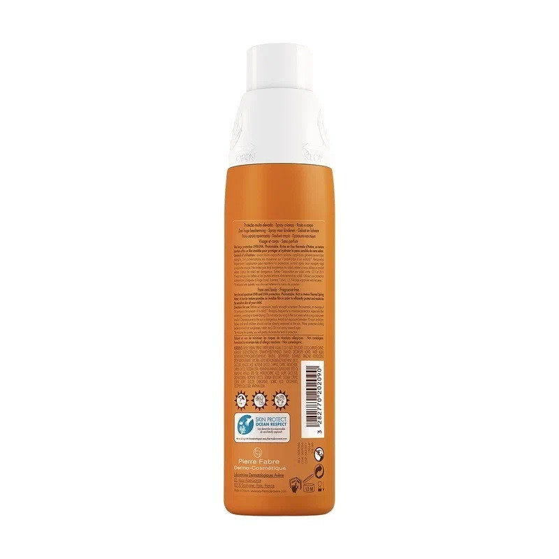 Avene Sun Спрей солнцезащитный детский SPF 50+ 200 мл
