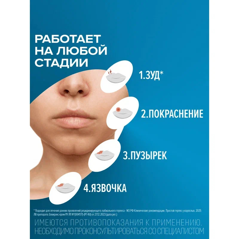 Зовиракс 5% крем для наружного применения 5 г