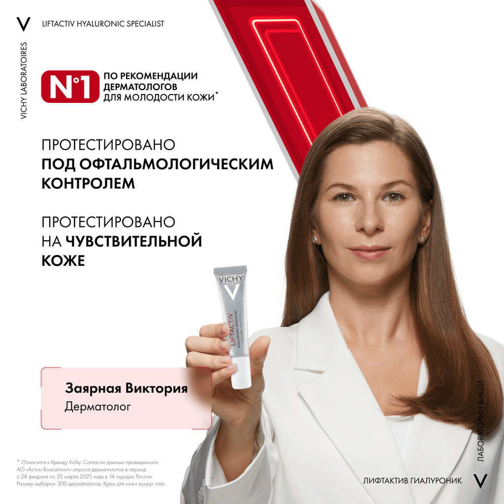 Vichy Liftactiv Supreme Уход за кожей вокруг глаз против морщин и для упругости 15 мл