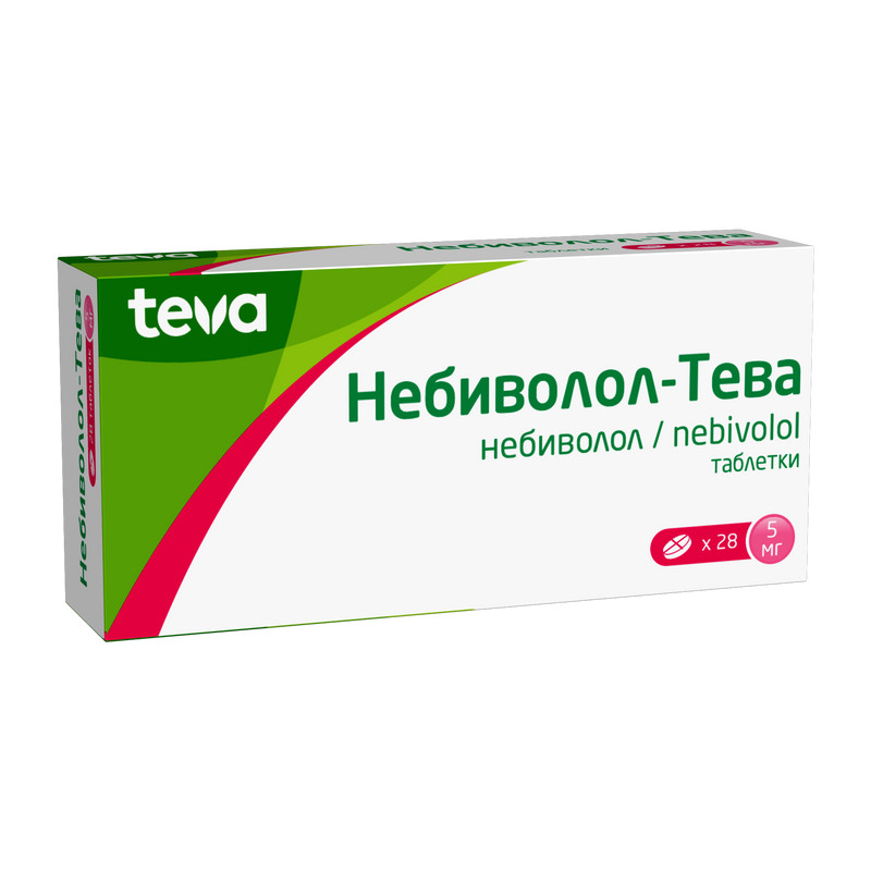 Небиволол-Тева 5 мг таблетки 28 шт