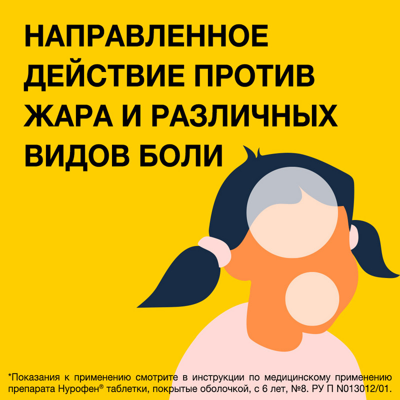 Нурофен для детей 200 мг таблетки 8 шт