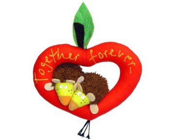 Фанси игрушка мягкая Ежики-Валентинка 11см