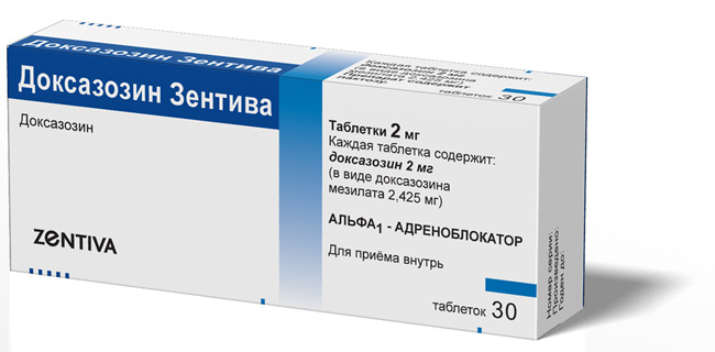 Доксазозин Зентива таб.2мг №30  в аптеке , цена .