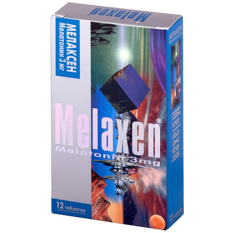 Мелаксен (мелатонин) таблетки 3мг 12 шт. купить в аптеке в Москве, цена ...