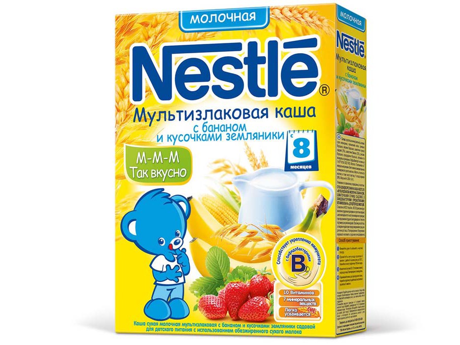 Nestle каша овсяная сухая молочная 250г