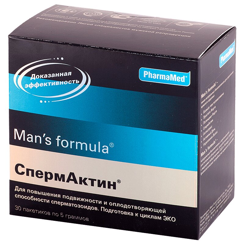 Менс формула СпермАктин пор.пак.5,0 30 шт. купить в аптеке в Москве ...
