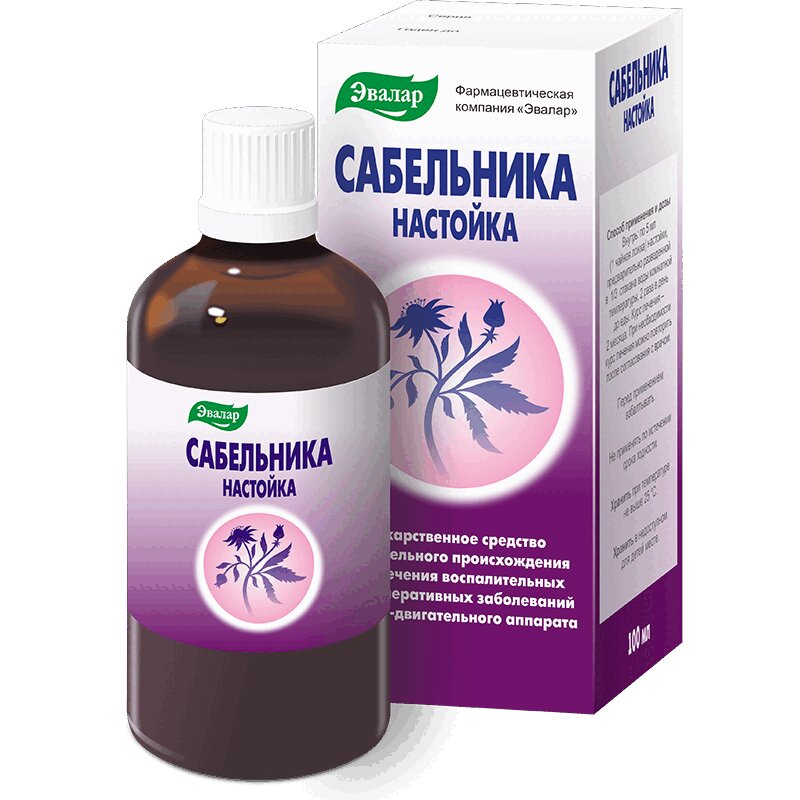 Сабельник-Эвалар настойка фл.100мл купить в аптеке в Москве, цена ...