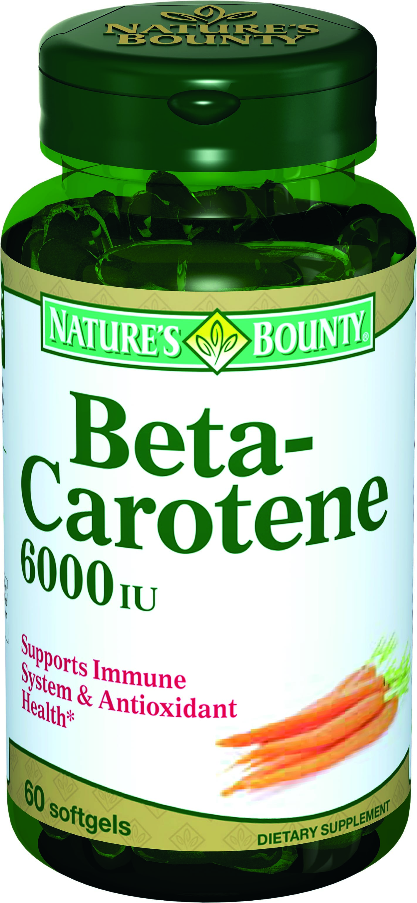 Natures Bounty Бета-каротин 6000МЕ капсулы 60 шт. купить в аптеке в ...