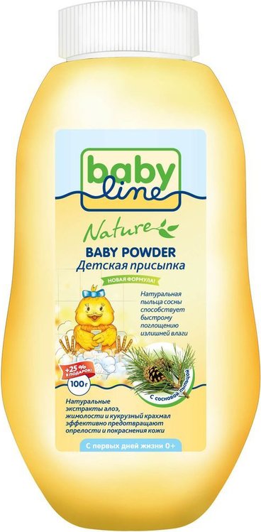 BabyLine Присыпка детская с пыльцой сосны 125г