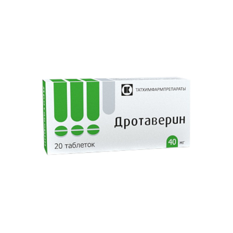 Дротаверина гидрохлорид таб.40мг №20