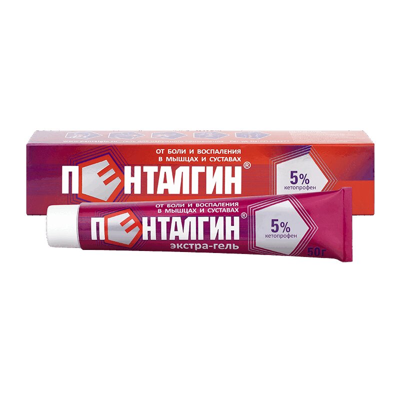 Пенталгин экстра-Гель Наружный туба 5% туба 50г 1шт.